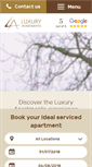 Mobile Screenshot of luxury-serviced-apartments.co.uk